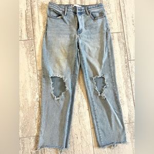 RSQ Light Blue High Rise Straight Leg Mom Jeans :) Size: 9